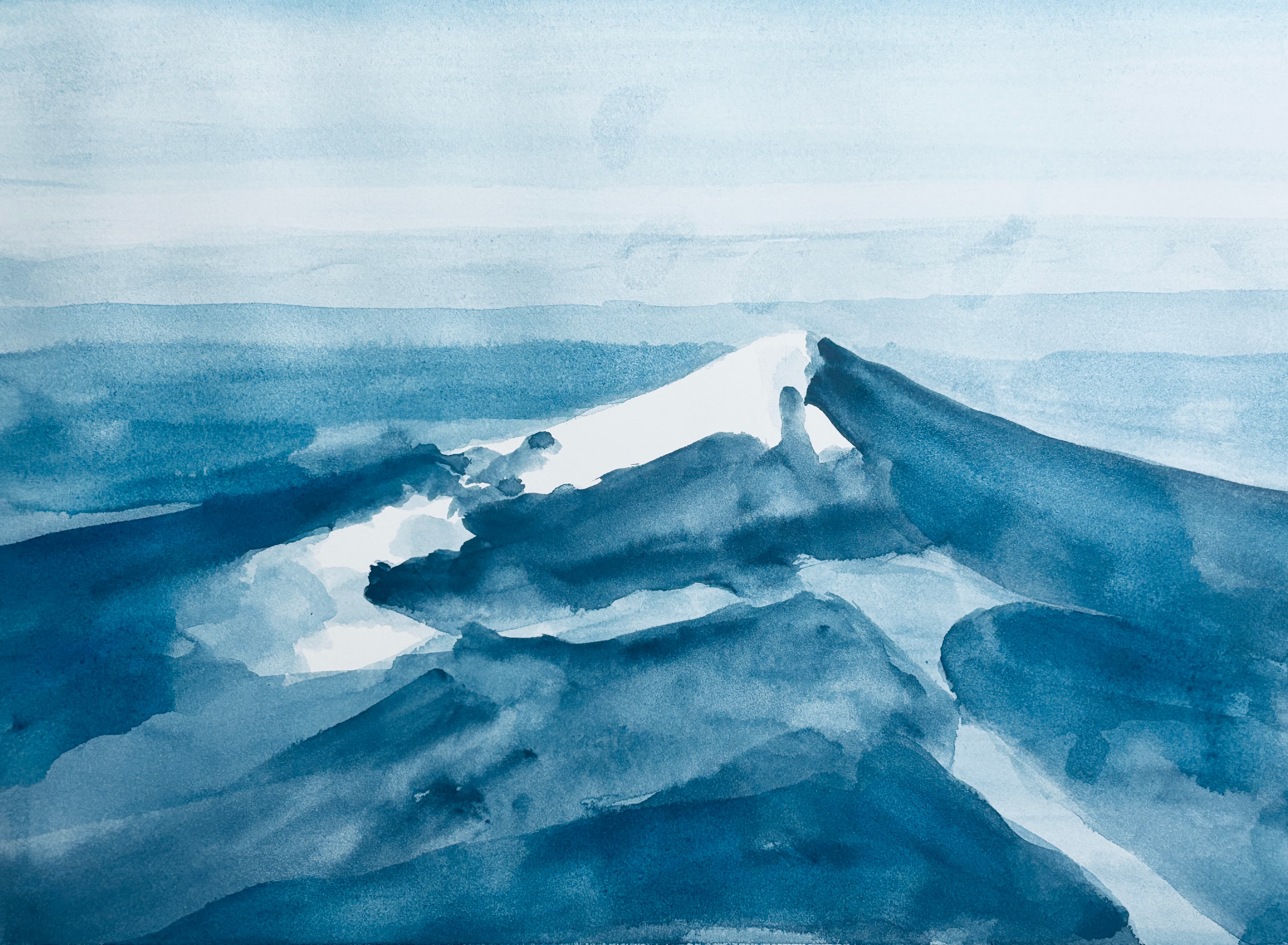 Fuji in Blue