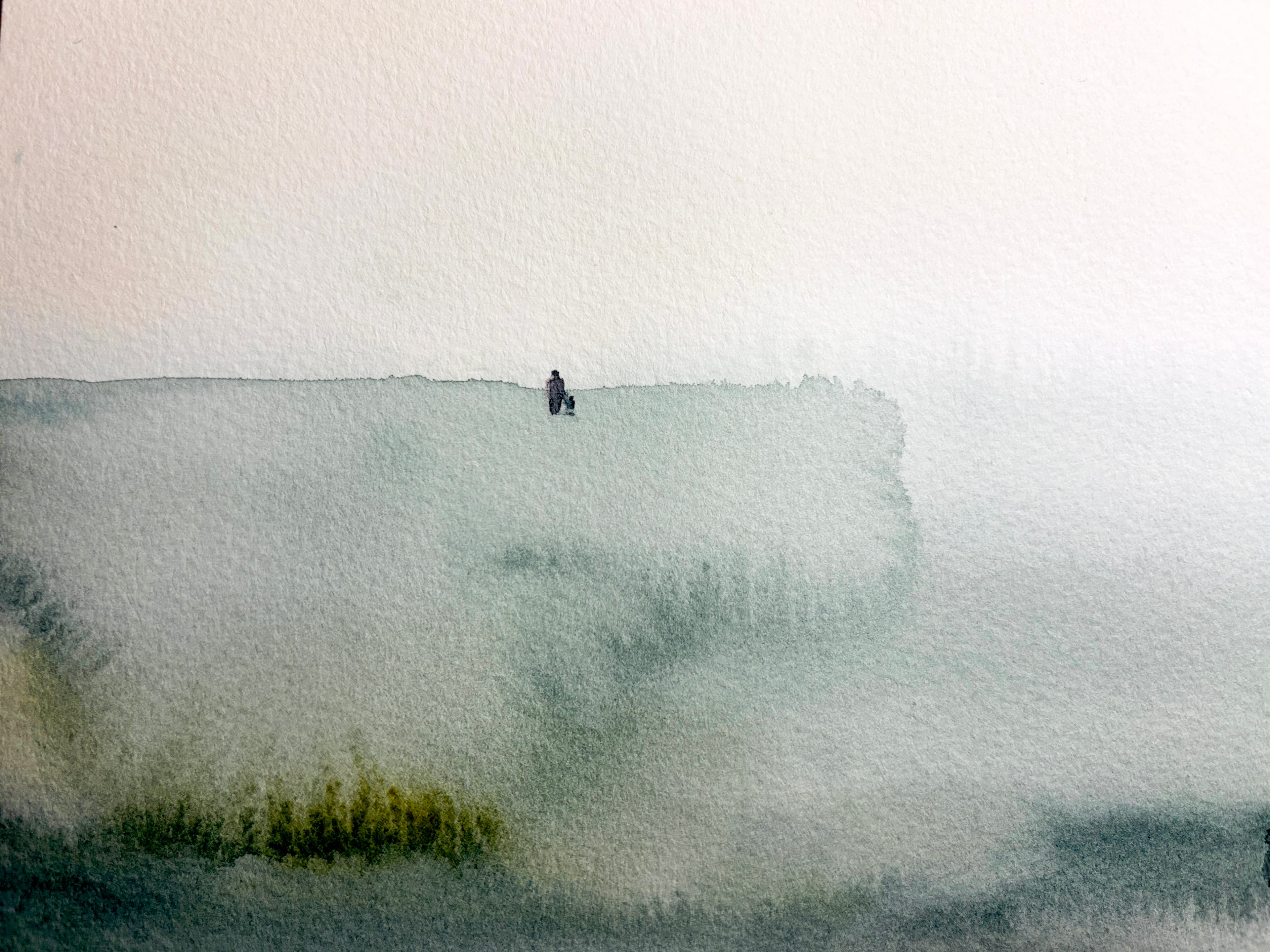 On a hill
